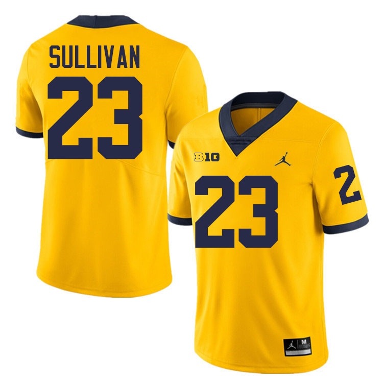 Cole Sullivan Michigan Jersey,Michigan Wolverines #23 Cole Sullivan College Football Jersey Youth-Maize